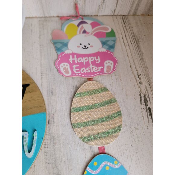 Happy Easter Variety sign set bunny egg hunt rabbit set unique decor - Picture 6 of 8